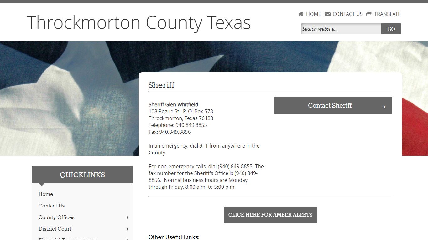 Throckmorton County Sheriff